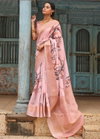 Chhap Vol 1 by Bhumi Pure Linen With Floral Digital Printed Saree Online Wholesale
